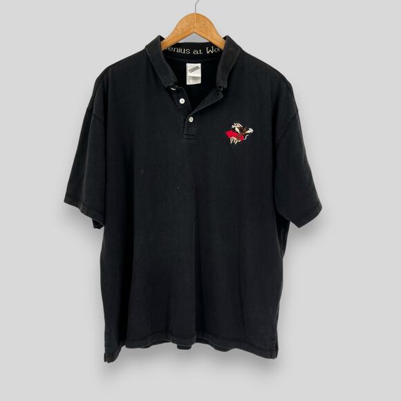 Vintage 1999 Warner Bros. Wile E. Coyote Polo Shirt Men's Size Large - Picture 1 of 6